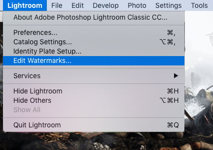 How To Add Watermark in Lightroom(Edit Watermarks)