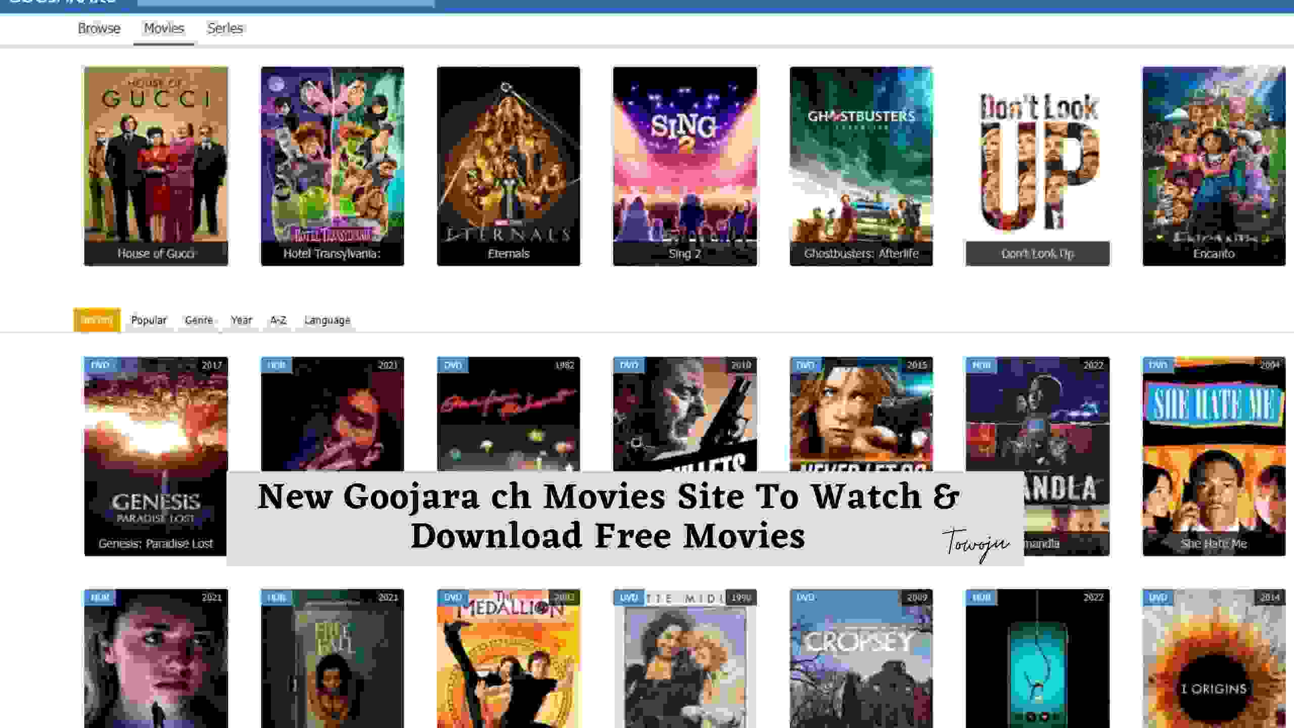 New Goojara ch Movies Site To Watch & Download Free Movies