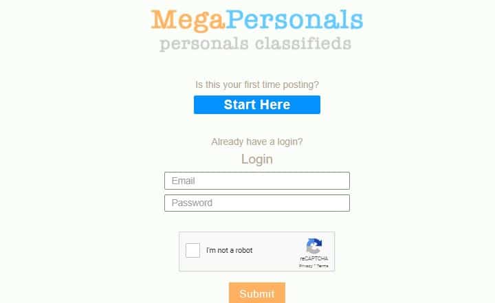 mega personal login