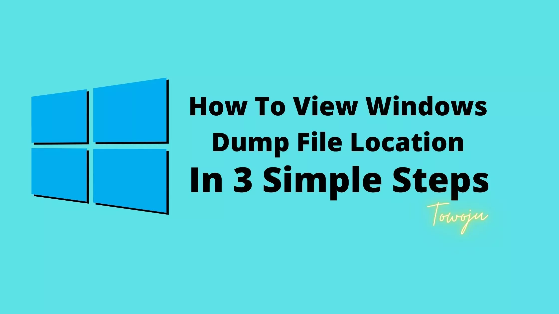 windows dump file location